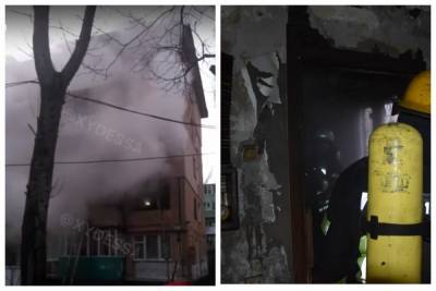Пожар охватил многоэтажку в Одессе, видео ЧП: уже найдены тела людей