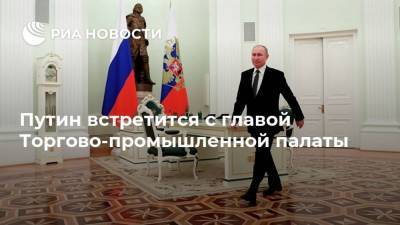 Путин встретится с главой Торгово-промышленной палаты
