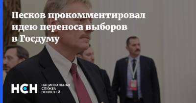 Песков прокомментировал идею переноса выборов в Госдуму