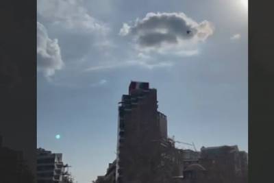 В небе над Ереваном появилась военная авиация