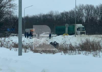 На трассе под Рязанью перевернулся автомобиль