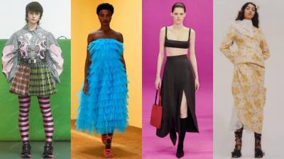 Неделя моды в Лондоне: шотландская клетка, объемные вечерние платья и другие яркие тренды