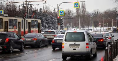 В Калининграде планируют ставить проекционные пешеходные переходы