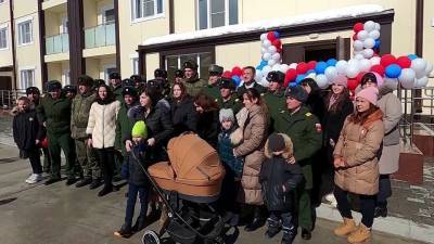 В Чеченской республике почти 100 семей военнослужащих решили квартирный вопрос