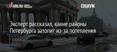 Эксперт рассказал, какие районы Петербурга затопит из-за потепления