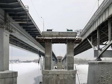 Радий Хабиров рассказал о завершении половины работ по строительству нового моста-вставки через Белую в Уфе