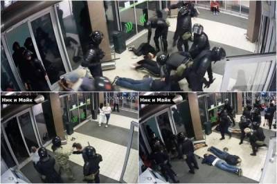 «Хватали всех подряд»: появилось полное видео действий силовиков 11 августа в магазине на Притыцкого