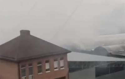 Пожар вспыхнул на рынке Геркулес в Ростове-на-Дону