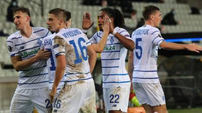 Киевское «Динамо» одержало выездную победу в плей-офф Лиги Европы впервые за 10 лет