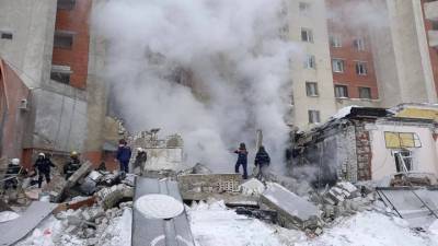 Пожар начался после взрыва в жилом доме в Нижнем Новгороде