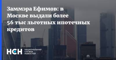Заммэра Ефимов: в Москве выдали более 56 тыс льготных ипотечных кредитов