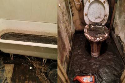 Коммунальный ад: фекалии из туалетов вытекают на улицу в карельском поселке