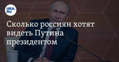 Сколько россиян хотят видеть Путина президентом
