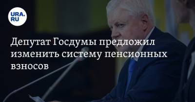 Депутат Госдумы предложил изменить систему пенсионных взносов