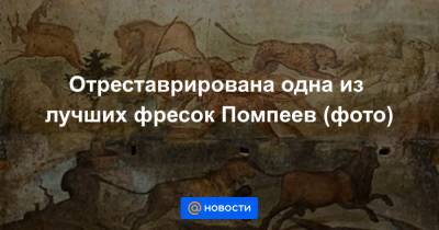 Отреставрирована одна из лучших фресок Помпеев (фото)