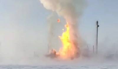 Газовое месторождение "Юбилейное" на Ямале пострадало от сильного пожара