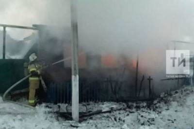 В ночном пожаре в Татарстане погиб мужчина