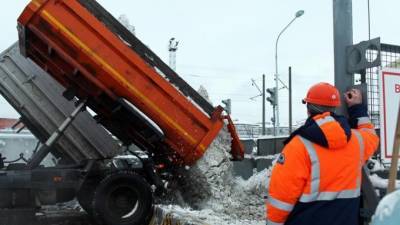 Снегоплавильные и снегоприемные пункты Водоканала работают в усиленном режиме