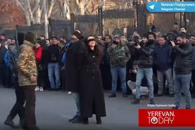 На митинге у парламента Армении показали спектакль о расстреле Чаушеску с женой - lenta.ru - Румыния - Чаушеск - Yerevan