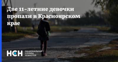 Две 11-летние девочки пропали в Красноярском крае