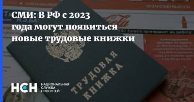 СМИ: В РФ с 2023 года могут появиться новые трудовые книжки