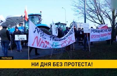 Польские фермеры возобновили акции протеста