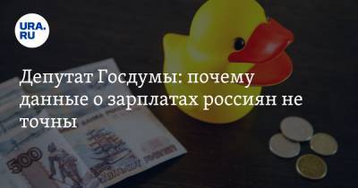 Депутат Госдумы: почему данные о зарплатах россиян не точны