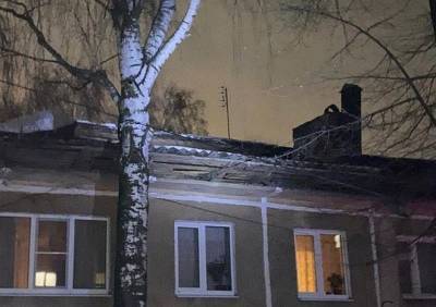 В Рязанском районе рухнула кровля многоквартирного дома