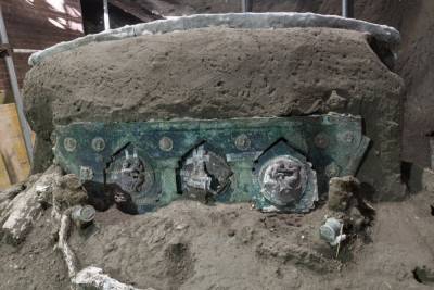В Помпеях откопали уцелевшую древнюю колесницу: впечатляющие фото и видео