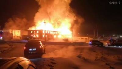 ФАН публикует видео с места смертельного пожара в Якутии