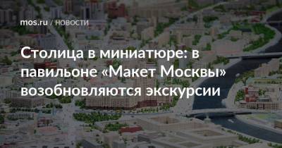 Столица в миниатюре: в павильоне «Макет Москвы» возобновляются экскурсии
