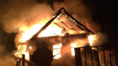 Два человека заживо сгорели в собственном доме под Томском