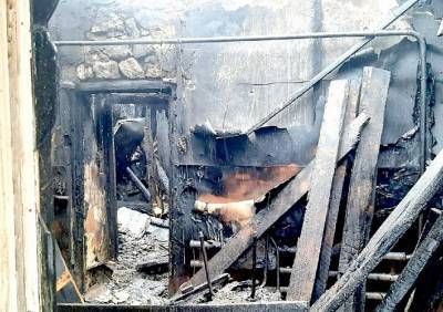 В Пронском районе из-за пожара многодетная семья осталась без крыши над головой