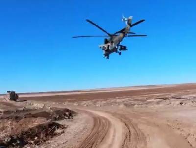 Ми-35 совершил вынужденную посадку в Сирии