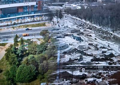 На северо-востоке Москвы вырубили многолетние деревья ради строительства ТЦ