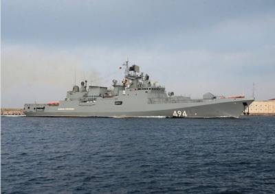Военный корабль РФ "Адмирал Григорович" впервые вошёл в порт Судана