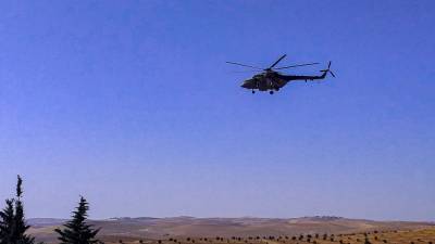 Вертолет ВКС РФ прервал патрулирование в Сирии из-за неисправности