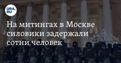 На митингах в Москве силовики задержали сотни человек. «Действовали крайне жестко»