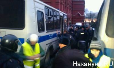 В Москве и других городах задержано более 1400 человек