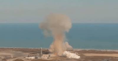 Взорвался при посадке. SpaceX провела тестовый запуск прототипа Starship SN9 (видео)