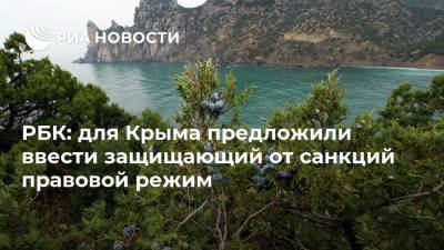 РБК: для Крыма предложили ввести защищающий от санкций правовой режим