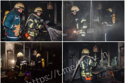 В Киеве ночью сгорело кафе
