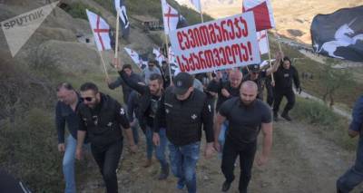 "Грузинский марш" пытается самостоятельно разобраться с ситуацией вокруг Давид-Гареджи