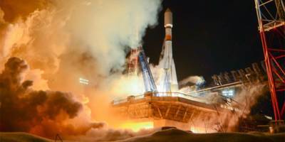 Запущенная с космодрома Плесецк ракета "Союз" успешно вывела военный спутник
