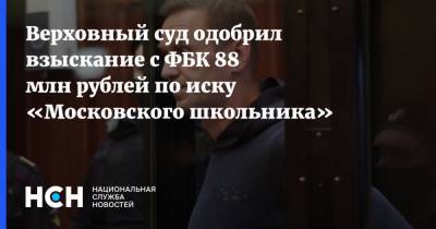 Верховный суд одобрил взыскание с ФБК 88 млн рублей по иску «Московского школьника»