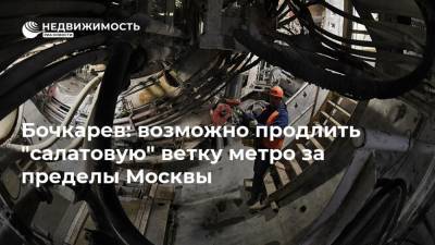 Бочкарев: возможно продлить "салатовую" ветку метро за пределы Москвы
