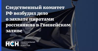 Следственный комитет РФ возбудил дело о захвате пиратами россиянина в Гвинейском заливе