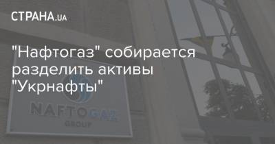 "Нафтогаз" собирается разделить активы "Укрнафты"