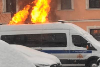 Задержан подозреваемый в поджоге автомобиля Росгвардии на акции 31 января