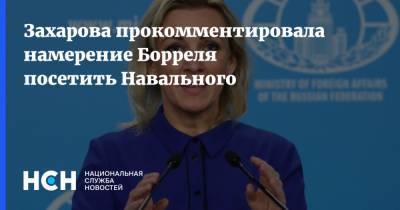 Захарова прокомментировала намерение Борреля посетить Навального